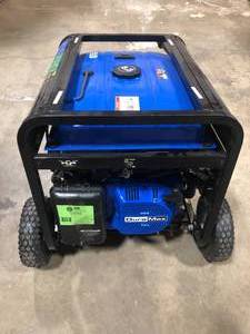 lot 6 image: DUROMAX 1300010500-Watt Dual Fuel Electric Start GasolinePropane Portable Home Power Back Up Generator with CO Alert Shutdown  Customer Returns See Pictures