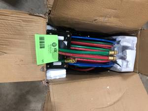 lot 11 image: Cyclone Pneumatic 100 ft. Professional Dual-Hose Welding Reel   Customer Returns See Pictures