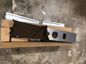 lot 12 image: ELLO&ALLO 52 in. 2-Jet Shower Panel System with Shelf LED Rainfall and Mist Head Hand Shower and Tub Spout in Brushed Nickel Customer Returns See Pictures