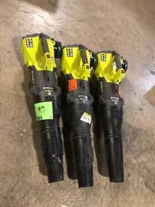 lot 25 image: Lot of 3 RYOBI 160 MPH 520 CFM 25cc Gas Jet Fan Blower  Customer Returns See Pictures