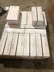 lot 30 image: 12 Boxes Florida Tile Home Collection Michelangelo White 9 in. x 18 in. Glossy Ceramic Wall Tile (21.8 sq. ft.Case)   Customer Returns See Pictures
