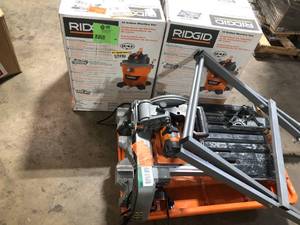 lot 48 image: Lot of Assorted Ridgid Power Tools   Customer Returns See Pictures