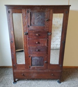 Old Armoire Dresser Cabinet