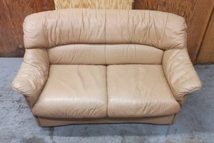 Leather Love Seat Sofa