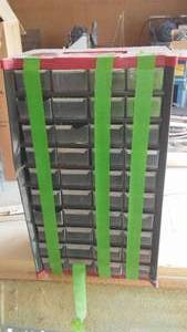 lot 398 image: 40 Drawer Storage with contents.