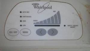 lot 435 image: Whirlpool Dehumidifier. Powers up.