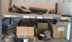 lot 499 image: Mirror Extenders And Desk Grommets.
