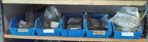 lot 796 image: Countertop Bolts, Bins And More.