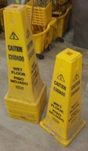 lot 839 image: Caution Wet Floor Cones (7).