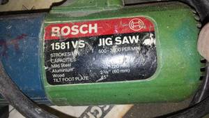 lot 875 image: Bosch Jig Saw. Model # 1581 VS.