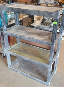 lot 876 image: Plastic Storage Shelf.
