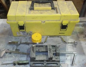 lot 883 image: Vise, Caliper, And More