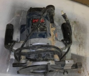 lot 953 image: Ryobi 3H P. Variable Speed Router.
