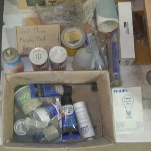 lot 1011 image: Household products, sand paper, rollers & more.