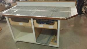 lot 1025 image: Work Bench Slide Out Drawers With Contents.