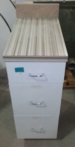 lot 1034 image: 3 Drawer Base Cabinet.