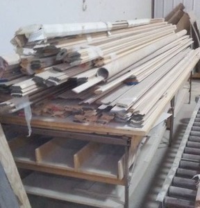 lot 1063 image: HUGE Lot Of Mouldings, Table And More.