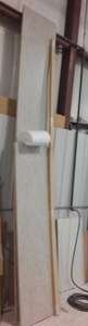 lot 612 image: Laminated Countertop with Buildup Strips.