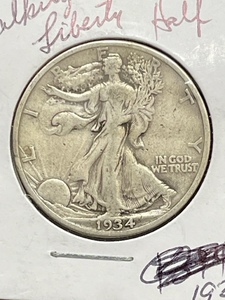 1934 Walking Liberty Half Dollar