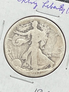 1917-S Walking Liberty Half Dollar Mintmark on Reverse
