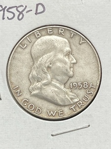 1958-D Franklin Half Dollar