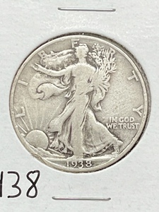 1938 Walking Liberty Half Dollar