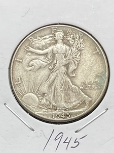 1945 Walking Liberty Half Dollar