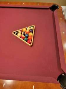 lot 13A image: Brunswick Eight Foot Single Slate Pool Table