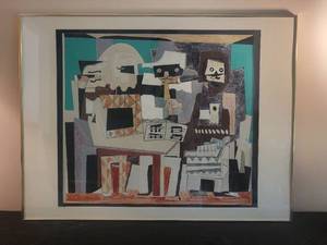 lot 71 image: Three Musicians Framed Tribute Art for Pablo Picasso