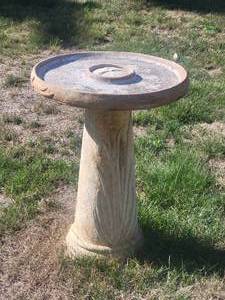 lot 82 image: Amazing Concrete Birdbath