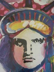 lot 1A image: Stunning Fine Art Print by Peter Max - Liberty Bicentennial Series - 276300