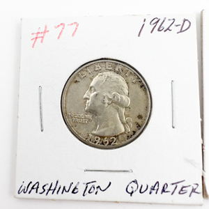 1962, 1962-D Washington Silver Quarters.