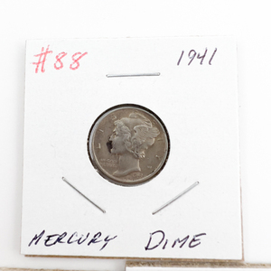 1941, 1941-D, 1941-S Mercury Dimes.