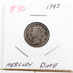 1943, 1943-D, 1943-S Mercury Dimes.