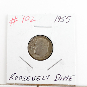 1955, 1955-D, 1955-S Roosevelt Silver Dimes.