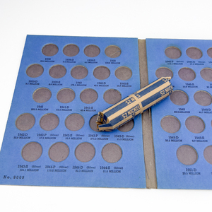 Starter Set  (1) Roll of Nickels 40s, 50s, 60s and (1) Whitman Folder For Jefferson Nickels 1938 Thru 1961