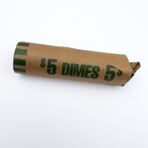 Starter Set  (1) Roll of 50 Mixed Date Silver Roosevelt Dimes and (1) Whitman Folder For Roosevelt Silver Dimes