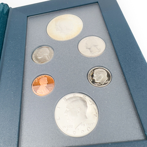 Prestige Proof Set 1990 United States in Original Packaging. Silver Eisenhower Centennial Commemorative Dollar.