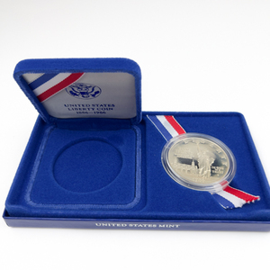 1986 United States Liberty Proof Silver Commemorative Dollar In Original Packaging