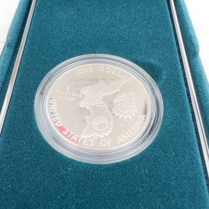 1991 United States Korean War Memorial Proof Silver Commemorative Dollar In Original Packaging