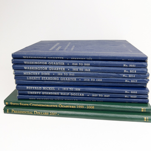 11 Assorted Coin Folders
