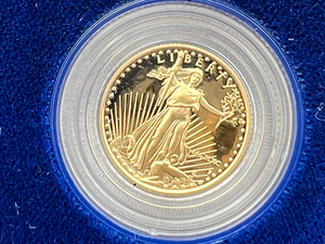 1990 One-Tenth Ounce Proof GOLD American Eagle In Original Packaging