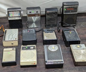 Twelve Vintage Radios