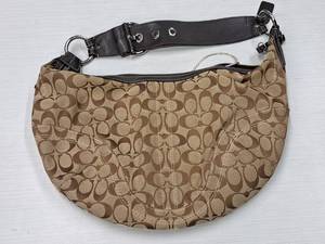 lot 163 image: Coach FabricLeather Trimmed Handbag