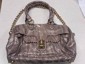 lot 215 image: Per Se Vivian Snakeskin Handbag