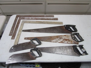 lot 36 image: Saws & Squares