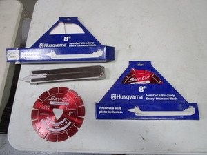 lot 45 image: (2) (New) 8 Husqvarna Diamond Blades