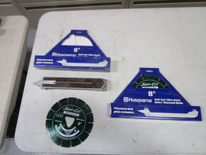 lot 48 image: (2) (New) 8 Husqvarna Diamond Blades