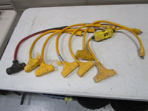 lot 51 image: (6) Heavy Gauge 3 Way Chords