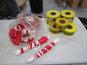 lot 57 image: Caution Tape & Flags